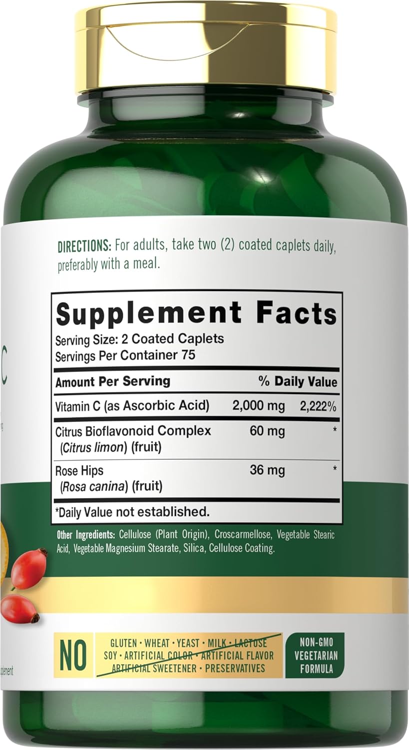 Carlyle, Vitamina C de 2000mg, 150 Comprimidos