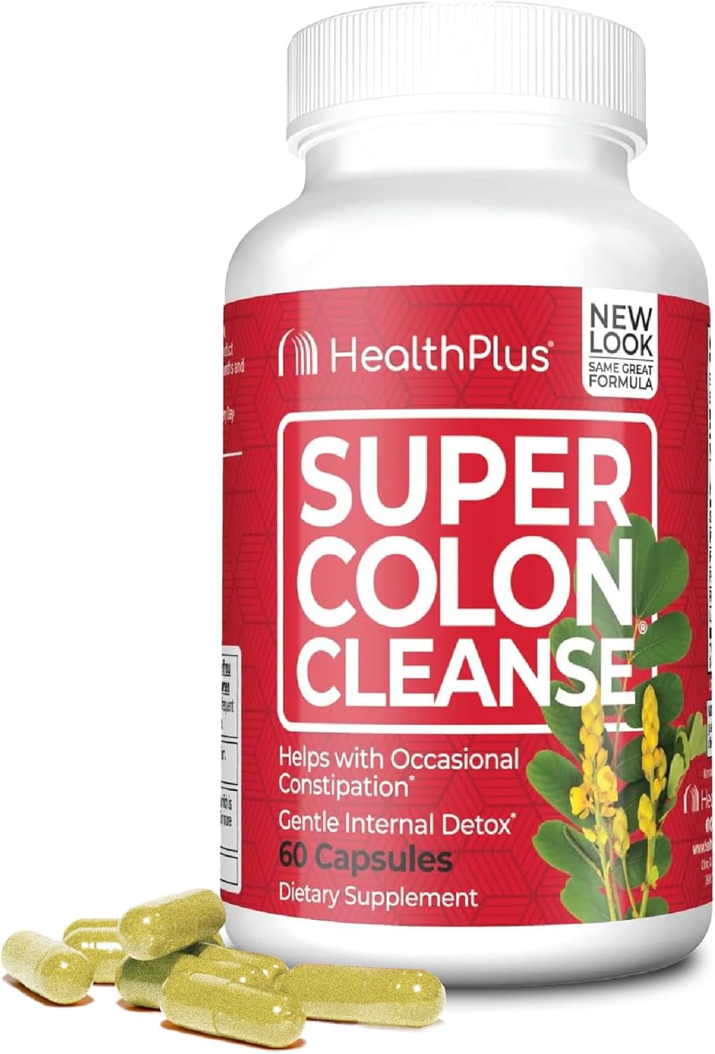 Super colon cleanse para la limpieza intestinal | 60 capsulas | Health Plus