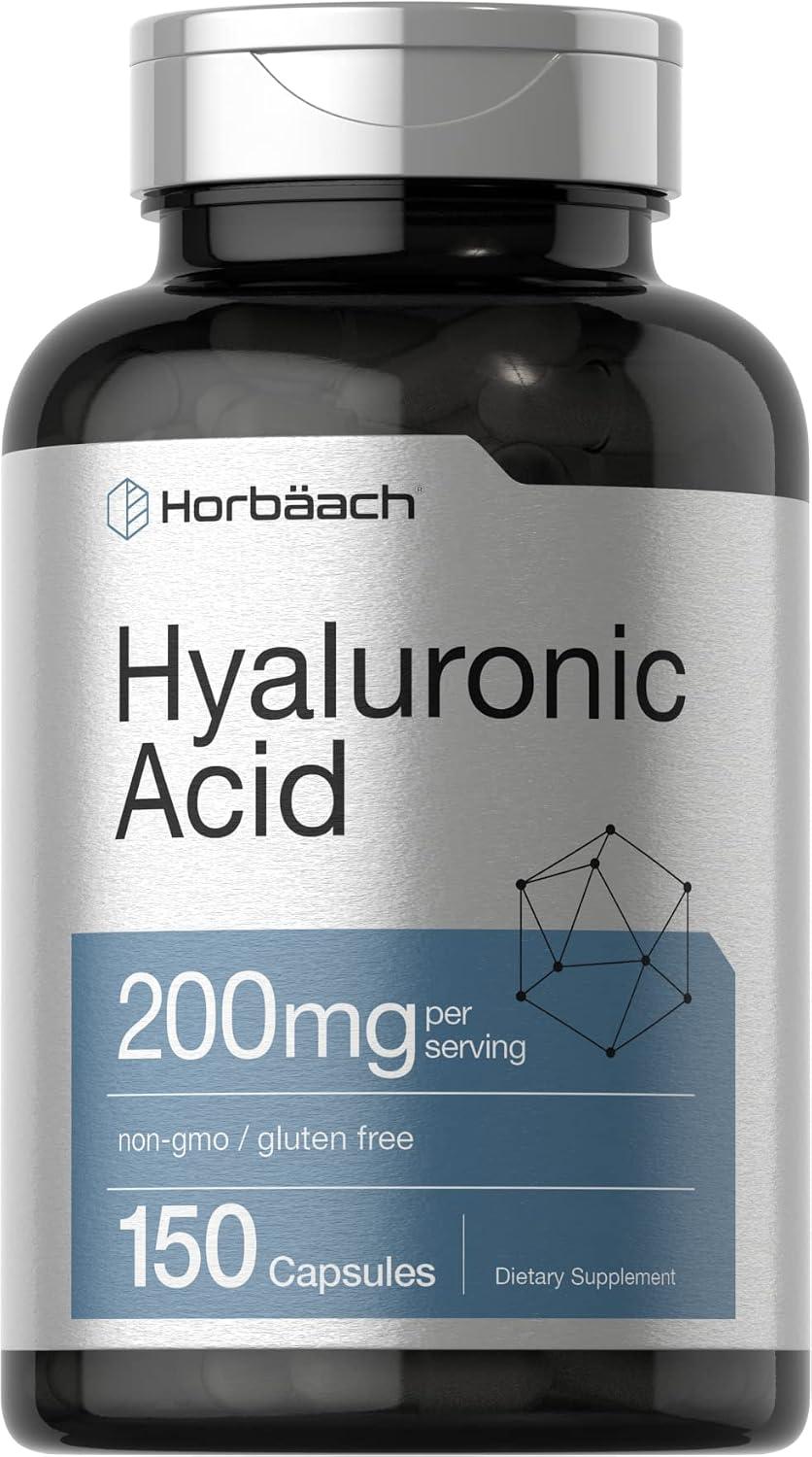 Horbäach, Suplemento de ácido hialurónico, 150 Cápsulas de 200 mg