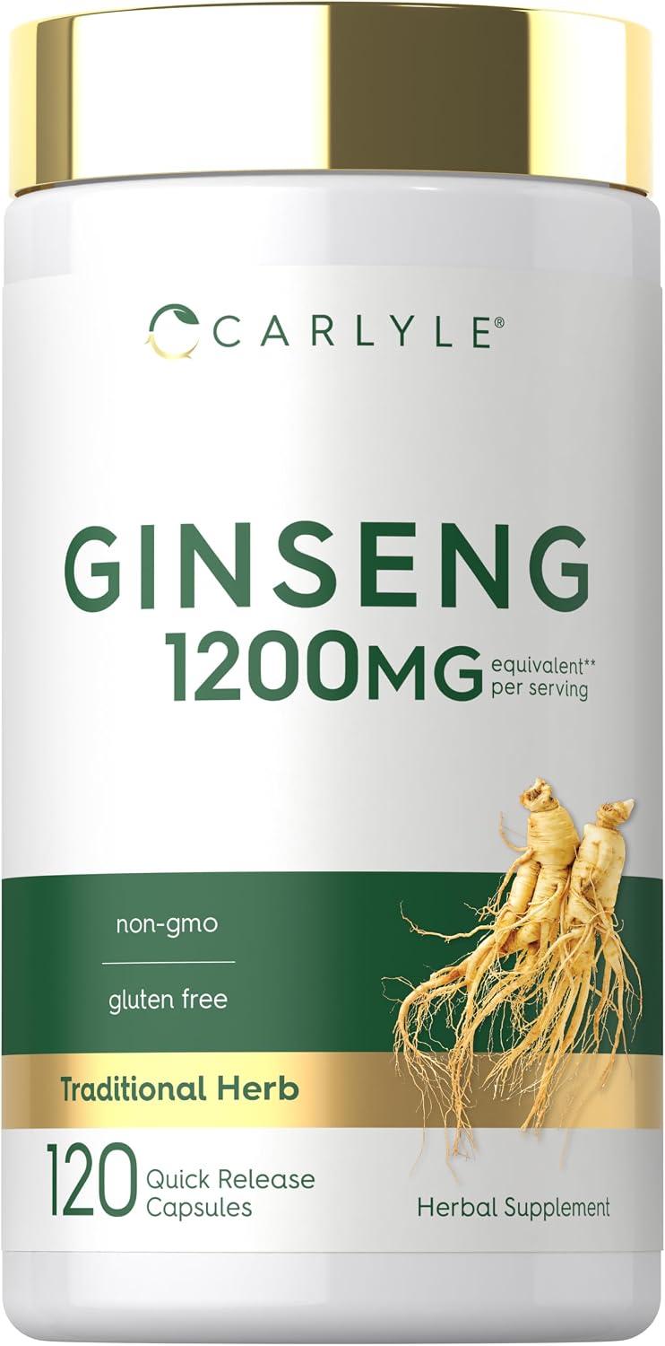 Ginseng, 120 cápsulas, Carlyle