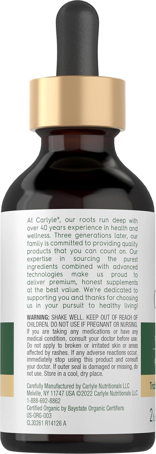 Aceite orgánico de orégano de 2 onzas | Idead para hongos y parásitos | Carlyle, imagen 3