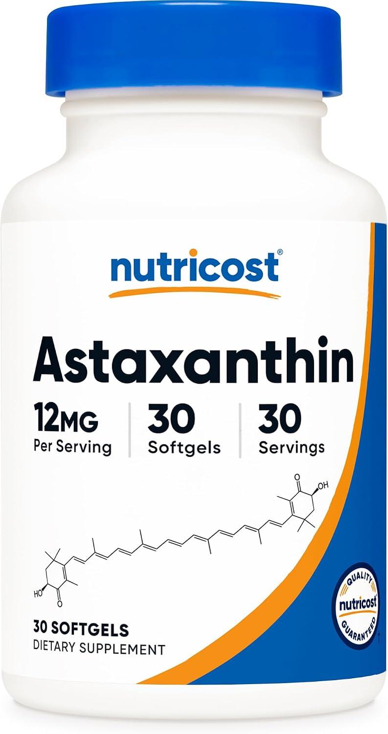 Astaxantina | 30 capsulas de 12mg | Nutricost