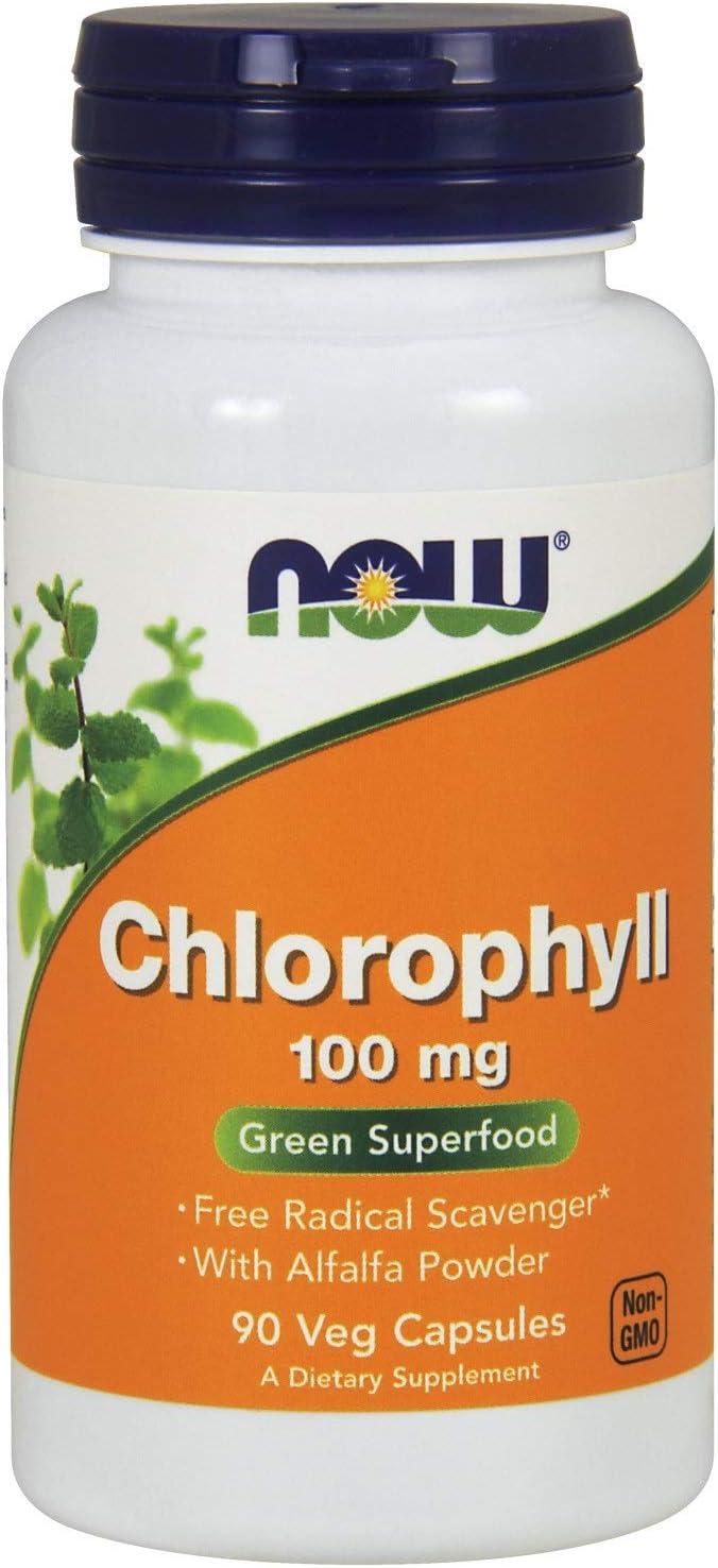 Capsulas de clorofila | 90 Capsulas de 100 mg | Now Foods