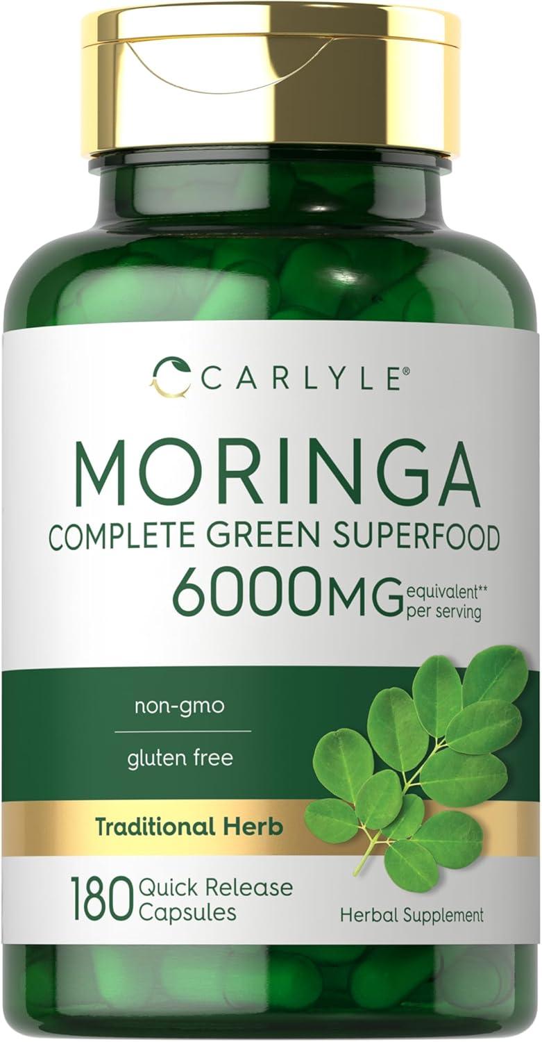 Carlyle, Capsulas de Moringa Oleifera, 180 Capsulas de 6000 mg