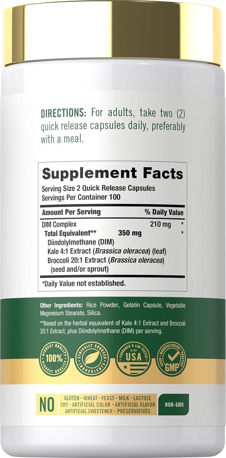 DIM Complex - 200 cápsulas de 350mg - Carlyle, imagen 2