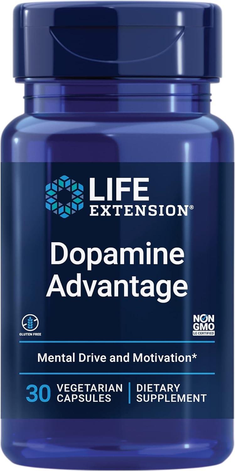 Dopamine Advantage para la salud cognitiva, agudeza mental y motivación | 30 Capsulas | Life Extensión