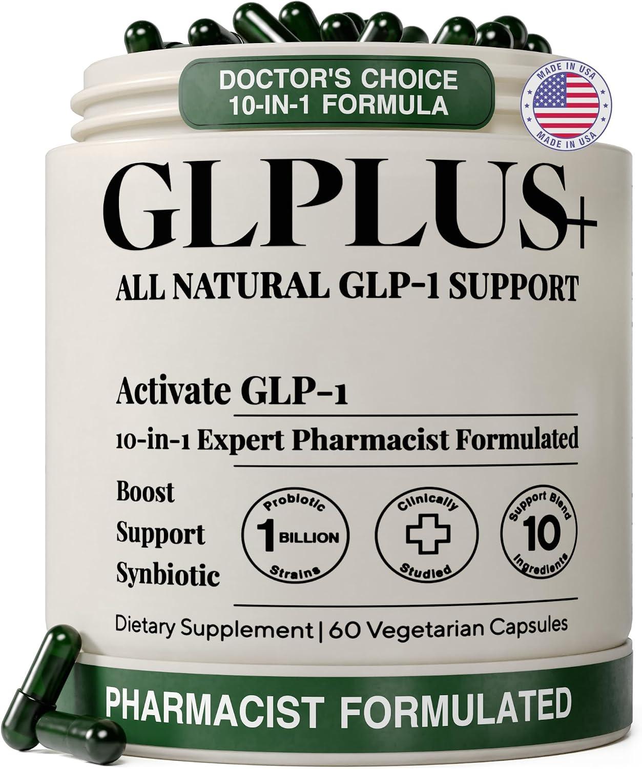 GLPLUS+ All Natural GLP-1 Support (60 Cápsulas Vegetarianas)