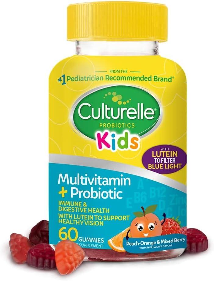 Gomitas multivitamínicas con probióticos para niños | 60 unidades | Culturelle