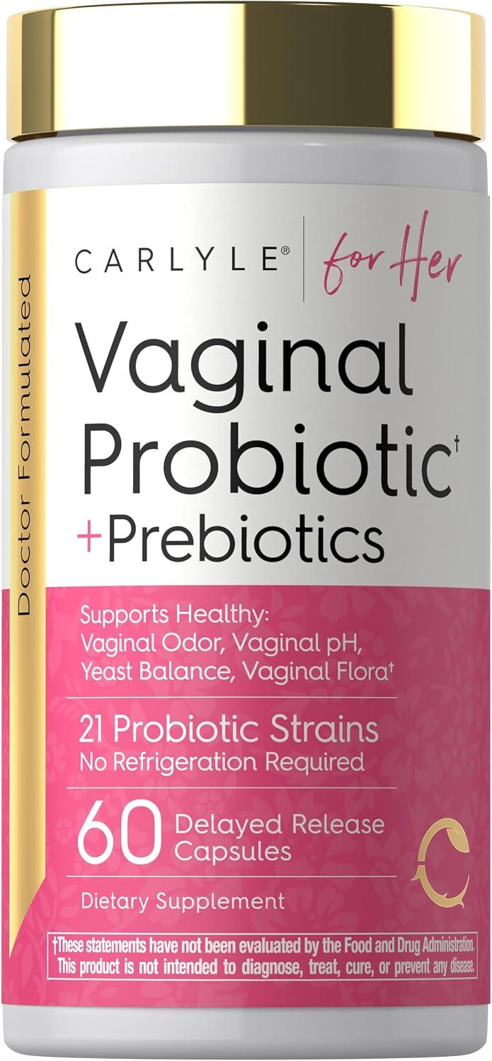 Probióticos vaginales para mujer - 60 cápsulas - Carlyle