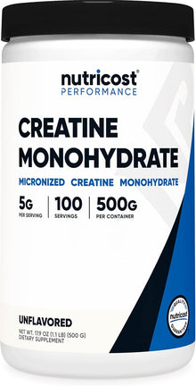 Nutricost, Creatina monohidratada de 100 servicios