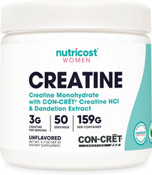 Creatina monohidratada con diente de leon en polvo | 50 servicios 3g | Nustricost