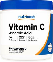 Vitamina C en polvo - 1G por porción - Nutricost