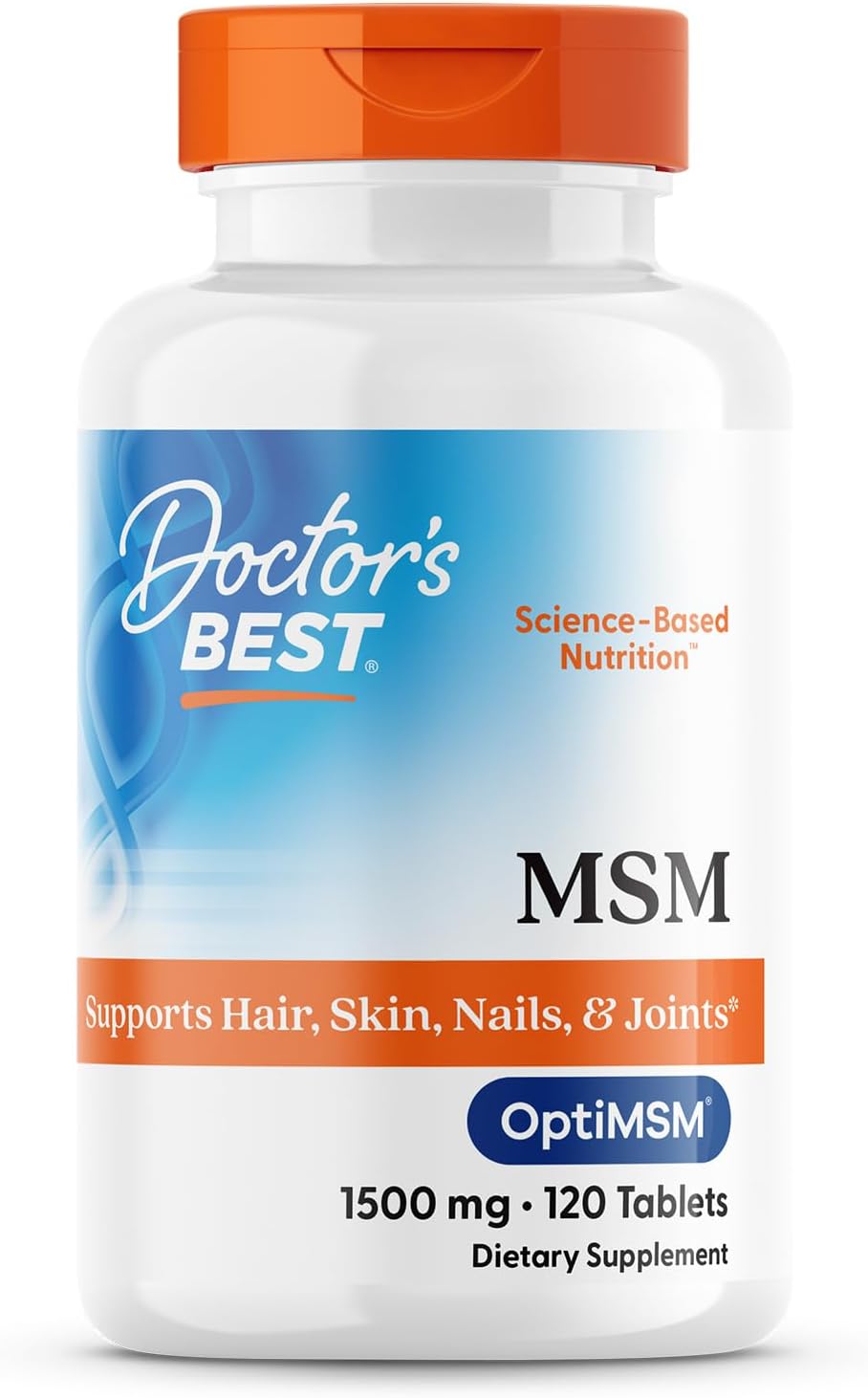 MSM, 120 Tabletas de 1,500mg, Doctors Best