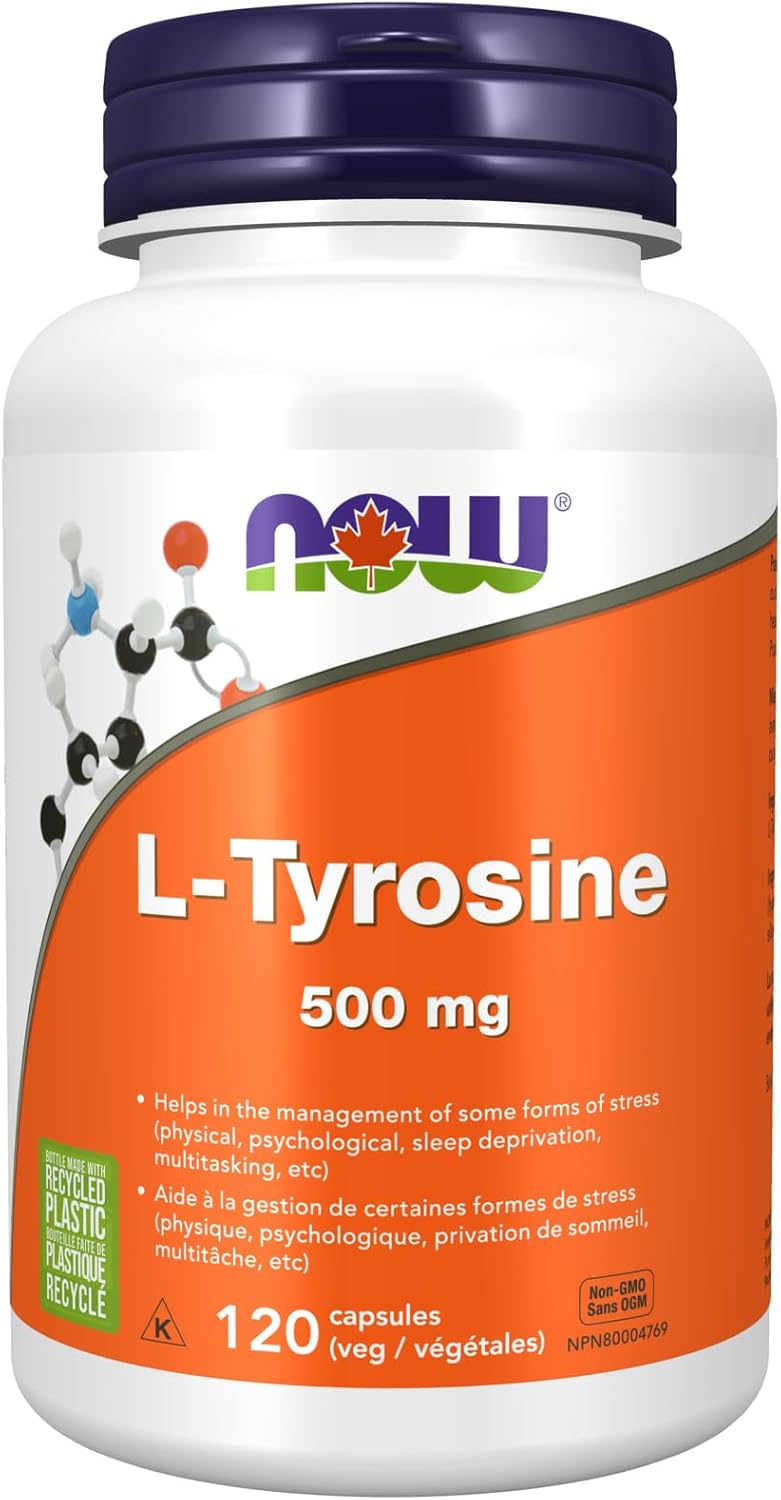 L-Tirosina | 120 Capsulas de 500 mg | Now Foods