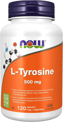 L-Tirosina | 120 Capsulas de 500 mg | Now Foods