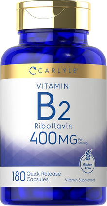 Carlyle, Vitamina B2, Riboflavina, 400mg, 180 Capsulas