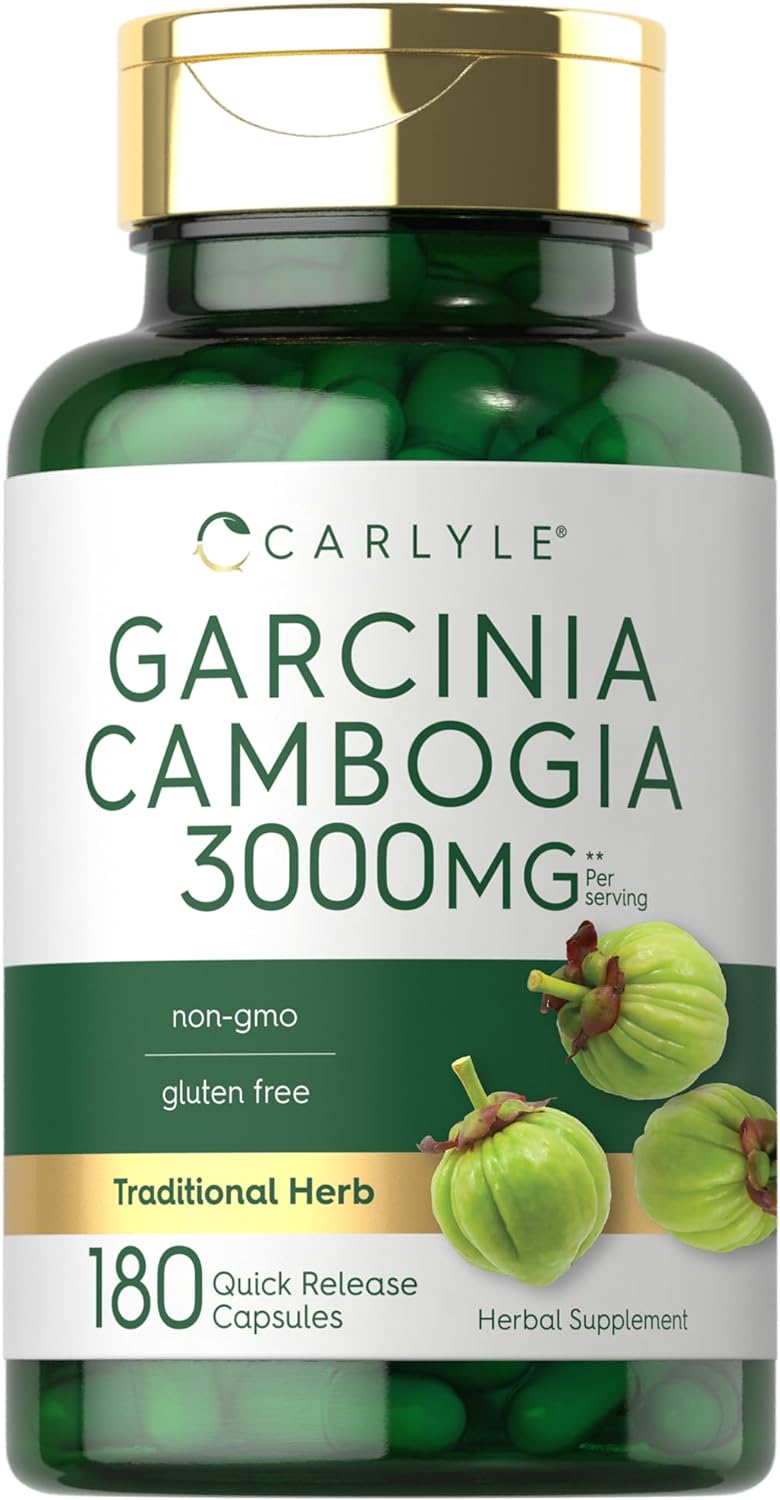 Garcinia cambogia | 180 Capsulas de 3000 mg | Carlyle