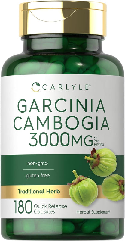Garcinia cambogia | 180 Capsulas de 3000 mg | Carlyle