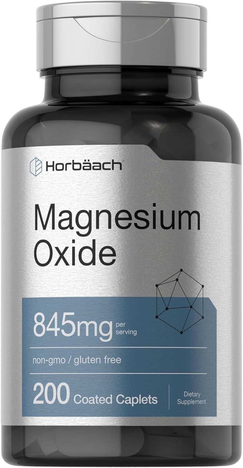 Oxido de magnesio | 200 Capsulas de 845 mg | Horbäach