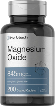 Oxido de magnesio | 200 Capsulas de 845 mg | Horbäach