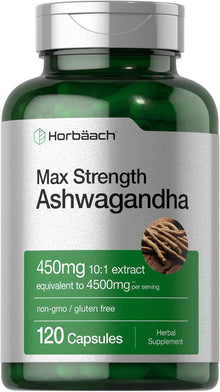 Ashwagandha, Extra fuerte, 450mg, 120 Capsulas
