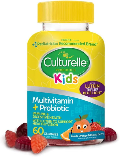 Gomitas multivitamínicas con probióticos para niños | 60 unidades | Culturelle