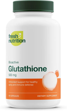 Fresh Nutrition, Glutation de 500mg, 90 capsulas