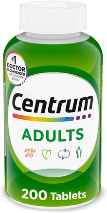 Multivitamínico con minerales para adultos | 200 Tabletas | Centrum