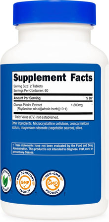 Chanca piedra | 120 tabletas de 1800 mg | Nutricost