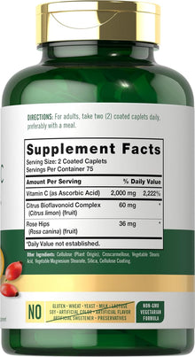 Carlyle, Vitamina C de 2000mg, 150 Comprimidos