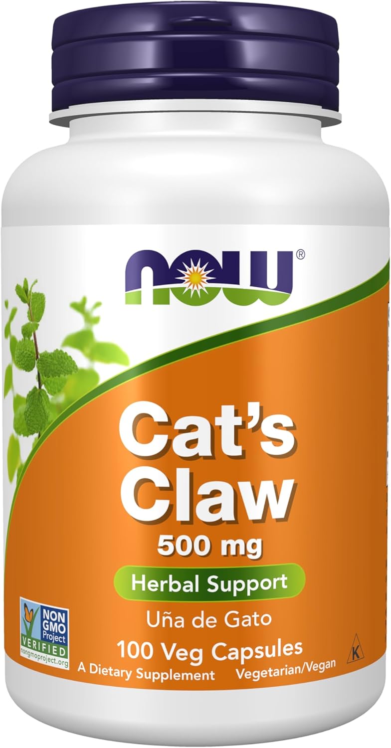 Uña de gato suplemento herbal | 100 capsulas de 500 mg | Now Foods
