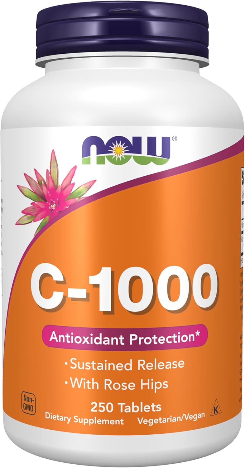 Vitamina C-1000 | 250 tableyas de rapido absorcion | Now Foods