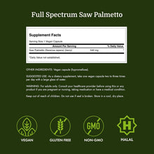 Saw Palmetto suplemento herbal que ayuda a la salud de la prostata | 100 capsulas de 540 mg | Swanson