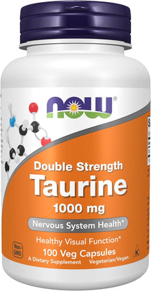 Suplemento de Taurina | 100 Capsulas de 1000 mg | Now Foods