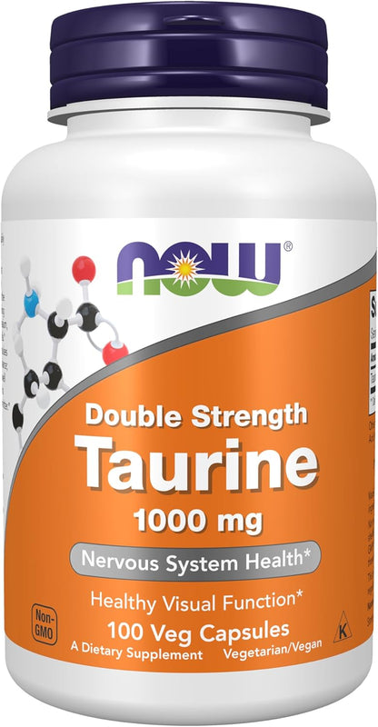 Suplemento de Taurina | 100 Capsulas de 1000 mg | Now Foods