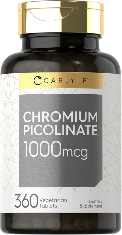 Chromium Policonate, 360 capsulas de 1000mcg, Carlyle