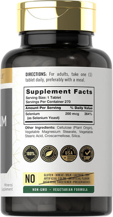 Selenium, 270 Tabletas de 200mcg, Carlyle