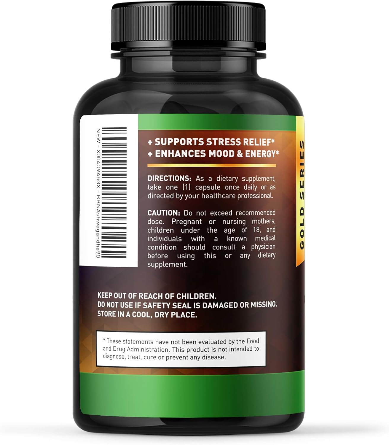 Ashwagandha extra fuerte | 90 Capsulas de 600 mg | Built by Nature