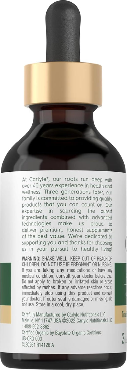 Aceite orgánico de orégano de 2 onzas | Idead para hongos y parásitos | Carlyle