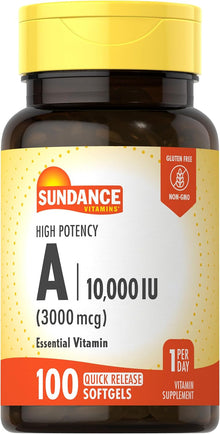 Vitamina A, 100 capsulas de 3,000mg, Sundance