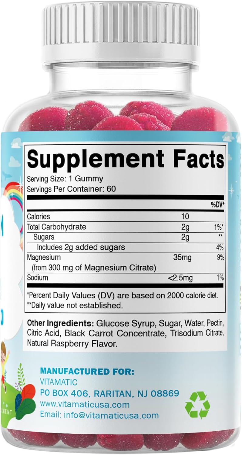 Gomitas de magnesio para niños | 60 unidades |  Vitamatic