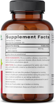 Razi de remolacha extra fuerte | 120 Capsulas de 500 mg | Futurebiotics