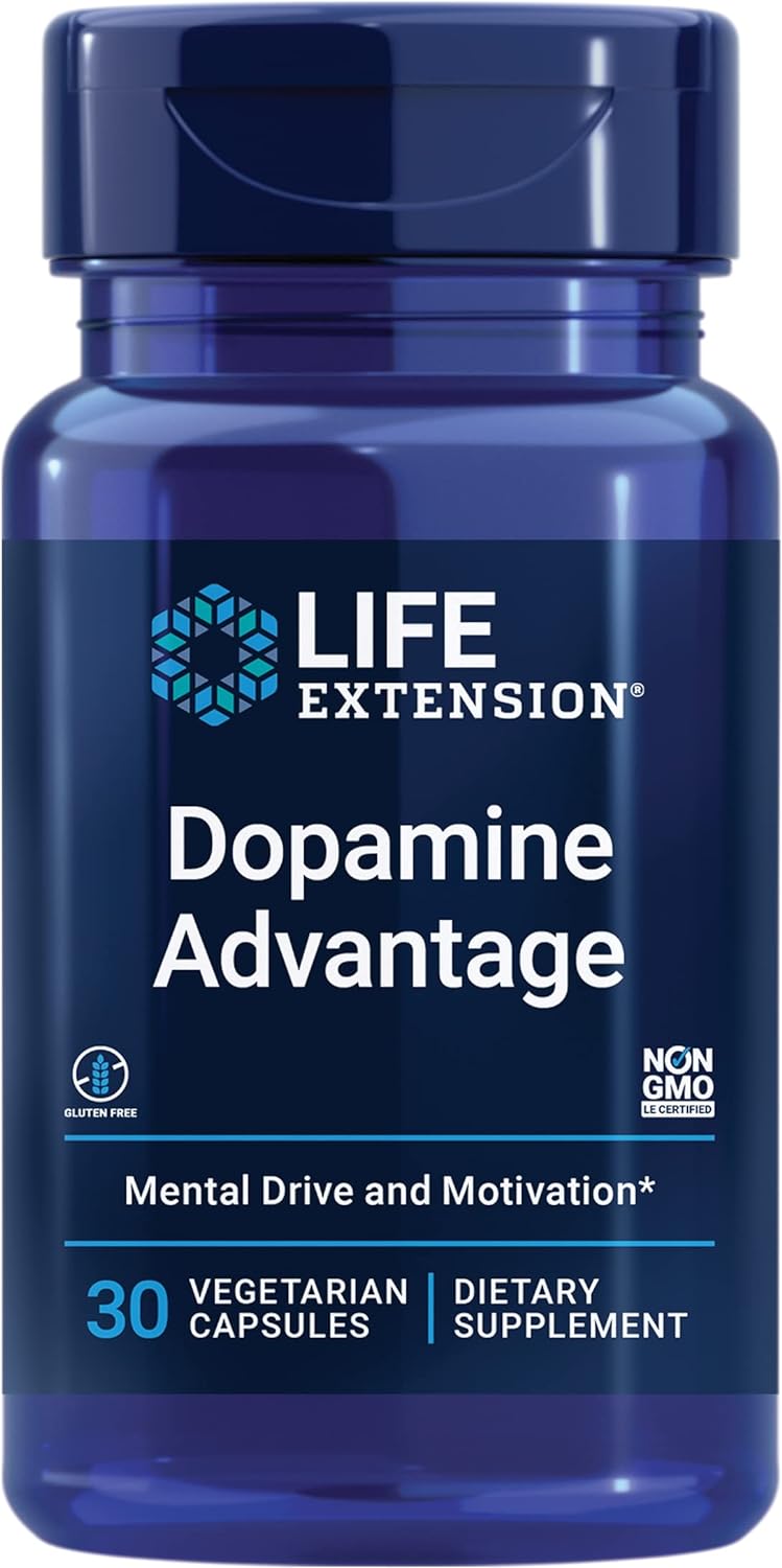 Dopamine Advantage para la salud cognitiva, agudeza mental y motivación | 30 Capsulas | Life Extensión