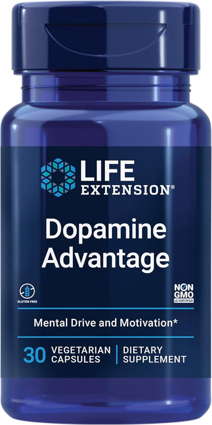 Dopamine Advantage para la salud cognitiva, agudeza mental y motivación | 30 Capsulas | Life Extensión