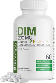 Bronson, Suplemento de Dim Diindolilmetano de 200mg, 60 capsulas