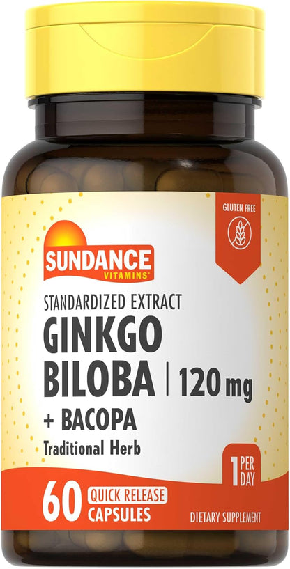 Extracto estandarizado con bacopa, 60 Capsulas de 120mg, Sundance