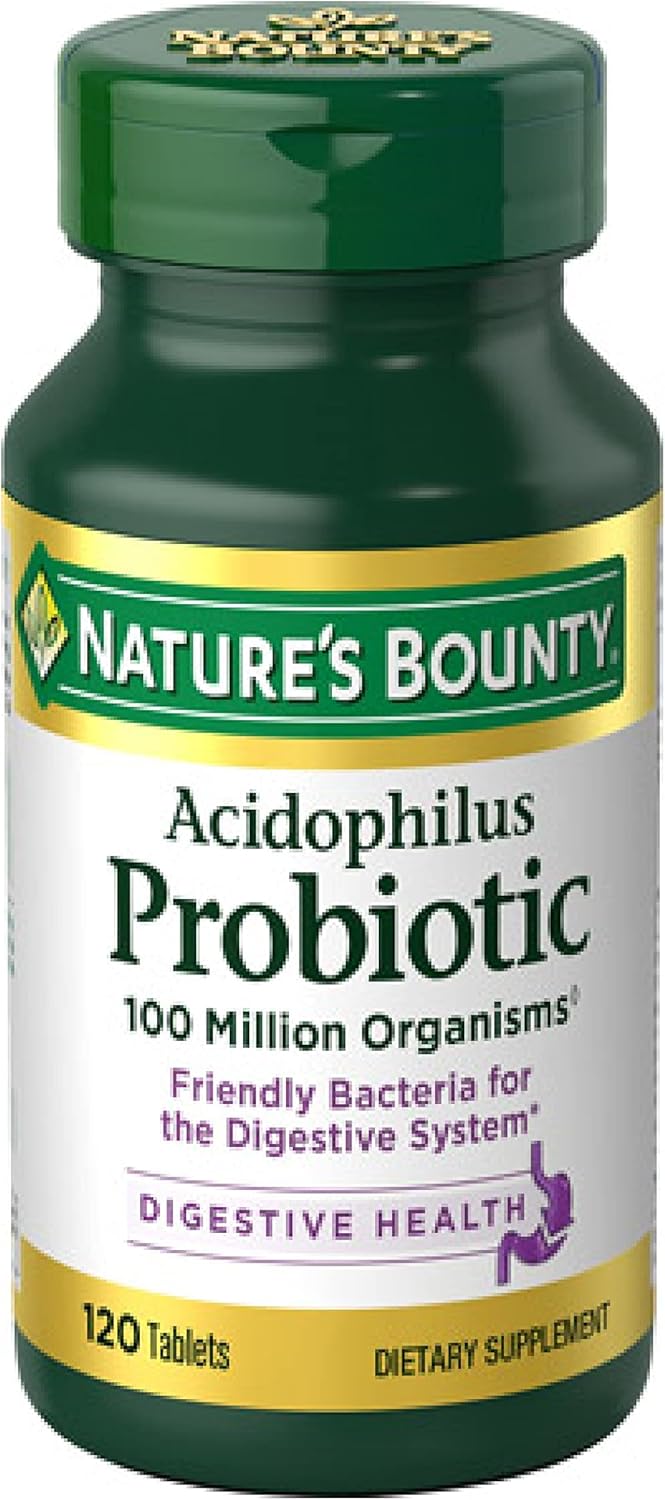 Acidophilus Probiotic, 120 tabletas, Nature's Bounty