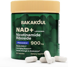 Suplemento de NAD con Resveratrol, Ribosida de nicotinamida liposomal | 80 Capsulas de 900 mg | Bakakoul