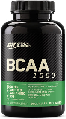 Cápsulas BCAA, 60 capsulas de 1,000mg, Optimum Nutrition