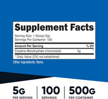 Nutricost, Creatina monohidratada de 100 servicios